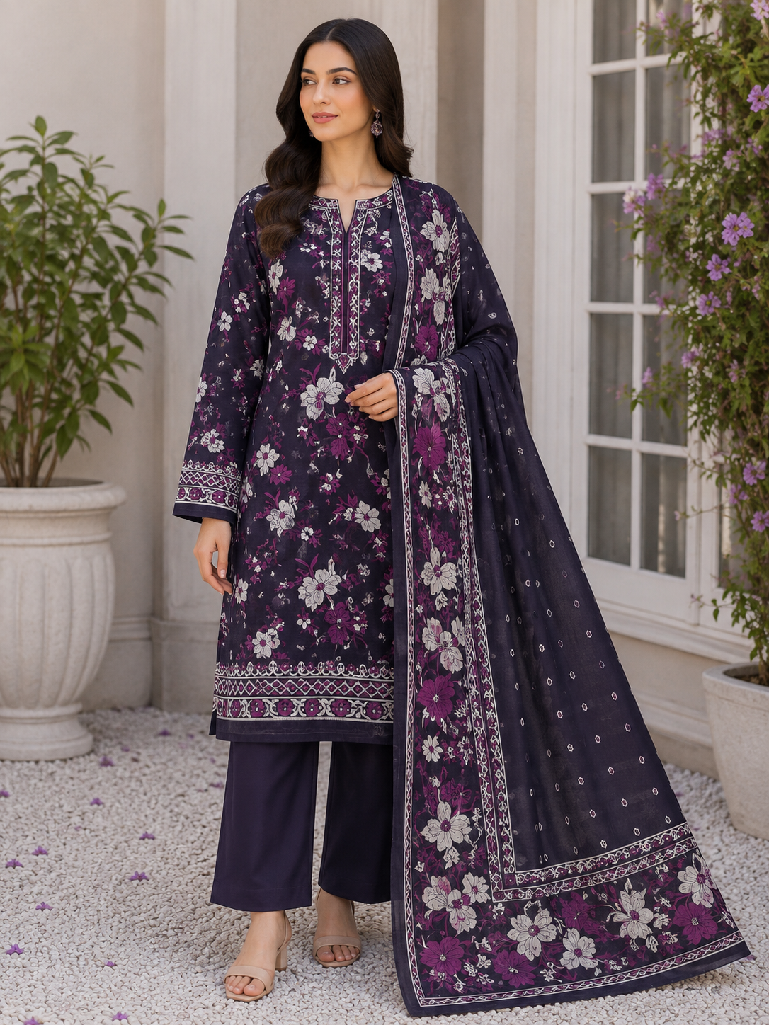 Daman Digital Printed Lawn Unstitched