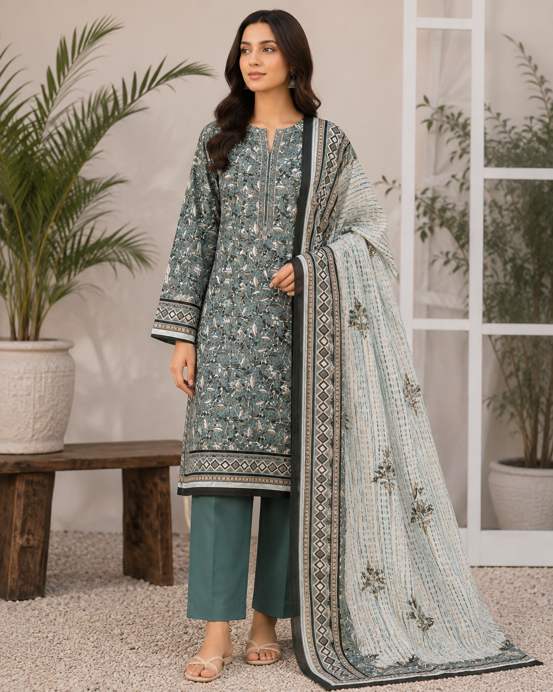 Daman Digital Printed Lawn Unstitched