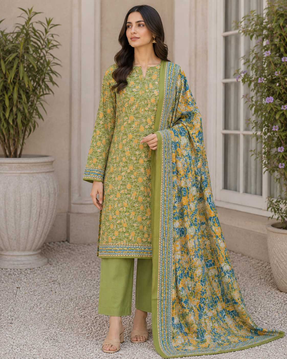 Daman Digital Printed Lawn Unstitched