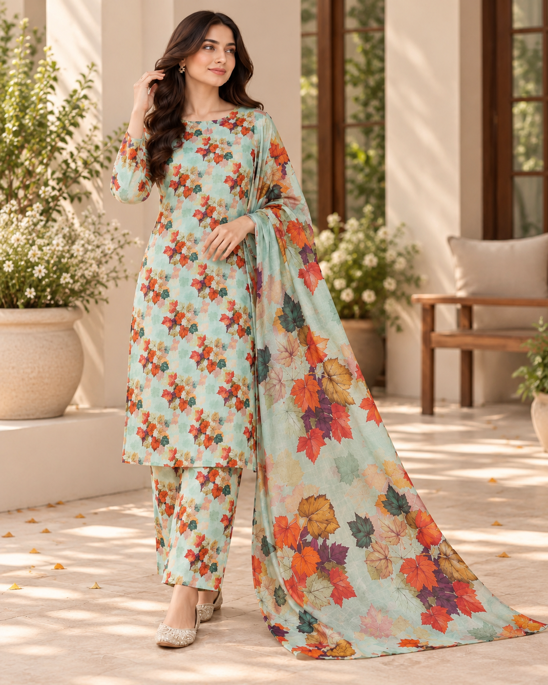 “Meher Khaddar 3-Piece Unstitched Suit”