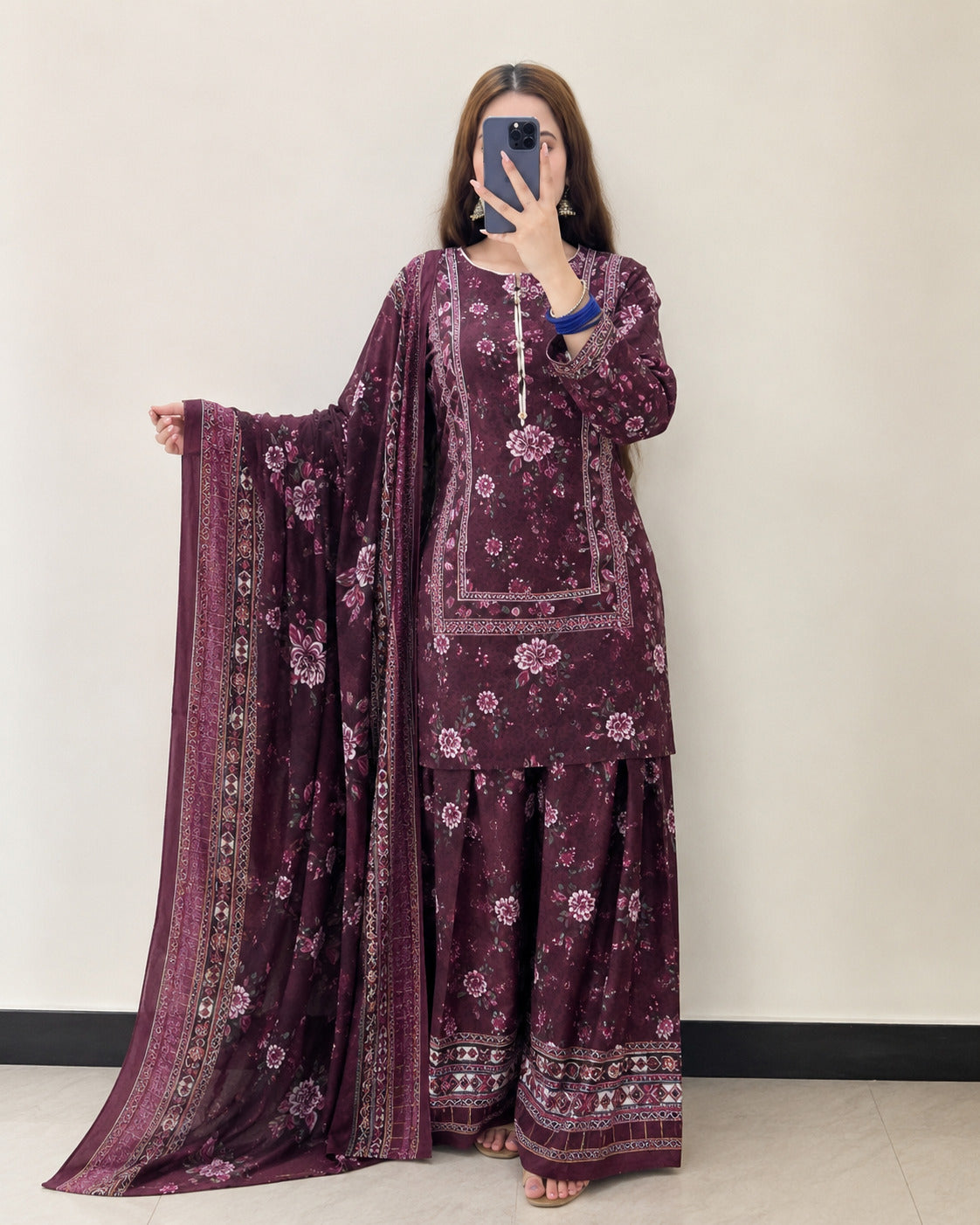 Bin Saeed Printed Lawn Unstitched 3 Pcs