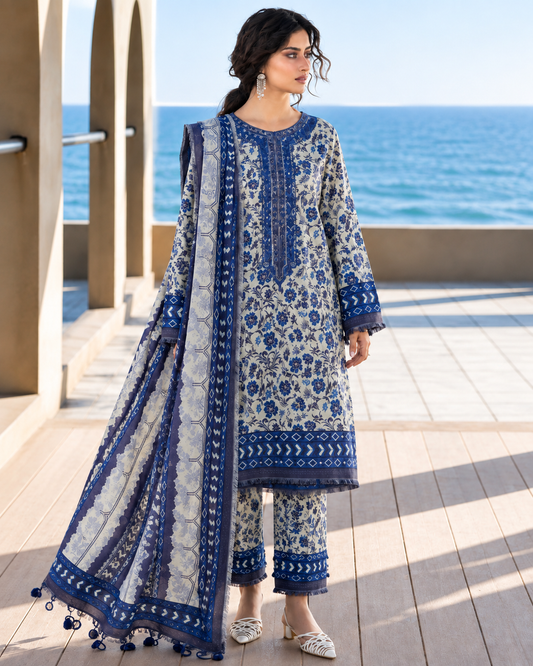 Siwana Digital Printed Lawn Unstitched – Vol 03