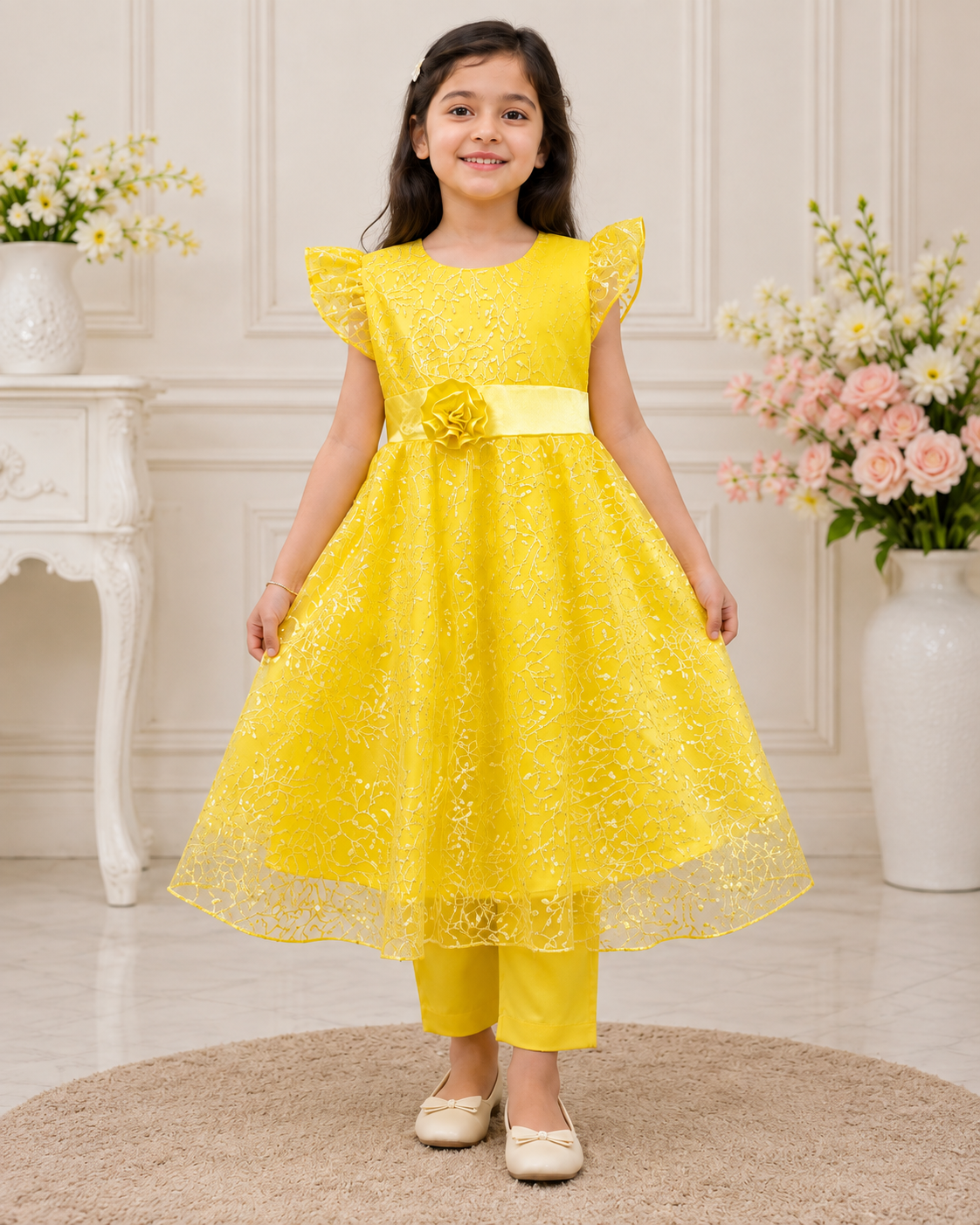 Chand Sitara Kids Party Suit